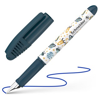Ручка перьевая Schneider 'Zippi Space' синяя, 1 картридж, грип, артикул 168917