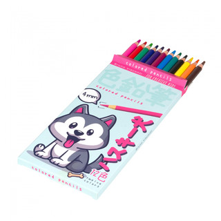 Карандаши 12 цветов, пластиковые 'Kawaii Animals', коробка в ...