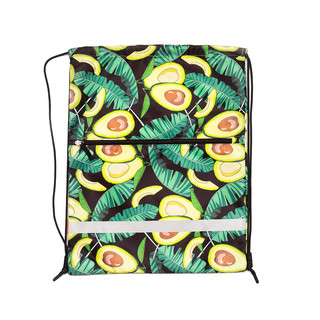 Мешок для обуви 'Avocado Night' с карманом на молнии 50041 см  4