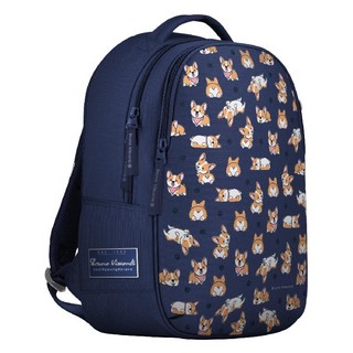 Рюкзак 'Друзья. Корги' классический, суперлегкий, с эргономичной спинкой, синий 1