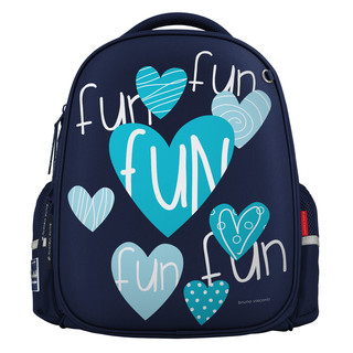 Рюкзак облегченная капсула, эргономичная спинка 'Сердечки. Эмоции'  2