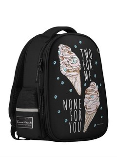 Рюкзак 'Мороженое' облегченная капсула, с эргономичной спинкой, черный 2