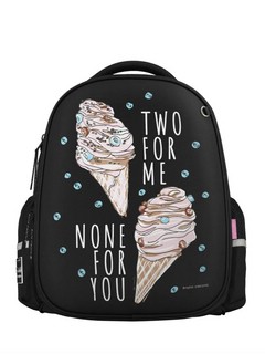 Рюкзак 'Мороженое' облегченная капсула, с эргономичной спинкой, черный 1