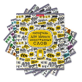 Тетрадь для записи иностранных слов 'Words' 48 листов, линейка