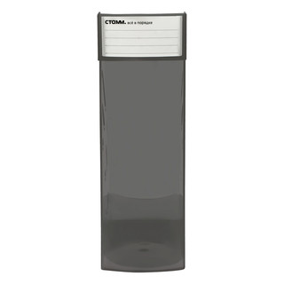 Лоток для бумаг вертикальный 'Эксперт' ширина 95 мм, тонированный серый 6