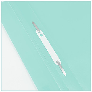 Папка-скоросшиватель пластик. перф. А4, 180 мкм, мятный 3