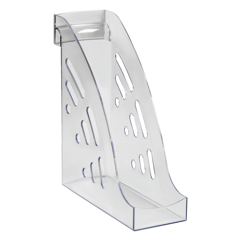 Лоток для бумаг вертикальный 'Эксперт' ширина 95 мм, прозрачный