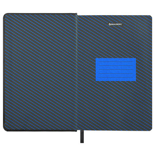 Ежедневник на 2024г, А5, 'Chameleon', под кожу, черный/синий 9