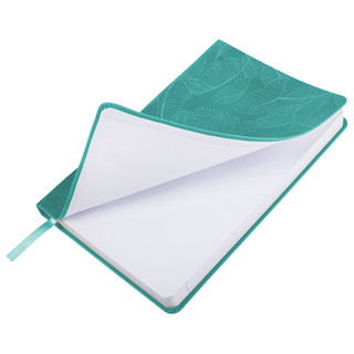 Ежедневник на 2024г, А5, 'Foliage', под кожу, бирюзовый 6