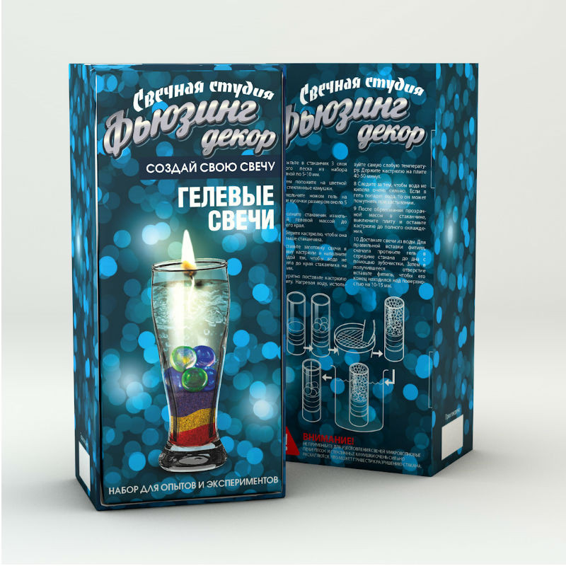Набор для создания гелевых свечей 'Фьюзинг декор' ВИСМА