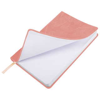 Ежедневник на 2024г, А5, 'Foliage', под кожу, коралловый 6