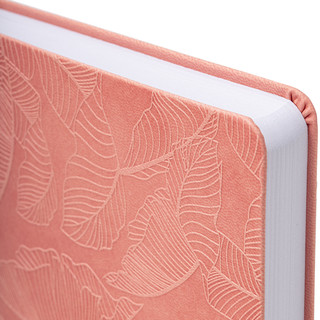 Ежедневник на 2024г, А5, 'Foliage', под кожу, коралловый 7