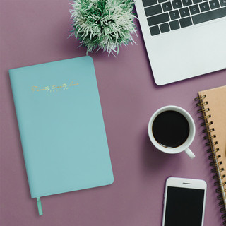 Ежедневник на 2024г, А5, 'Pastel', под кожу, бирюзовый 16