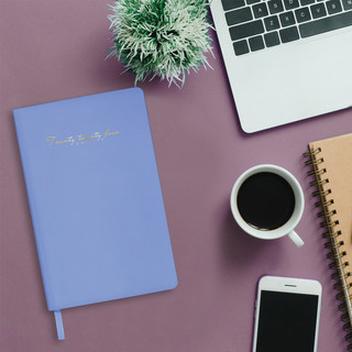 Ежедневник на 2024г, А5, 'Pastel', под кожу, синий 16