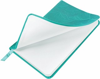 Еженедельник-планер на 2024г, А6 'Foliage' под кожу, бирюзовый 3