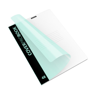 Тетрадь А4, 48 листов, клетка, пластиковая обложка, CoverProBook Pastel, мятный