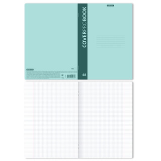 Тетрадь А4, 48 листов, клетка, пластиковая обложка, CoverProBook Pastel, мятный 3