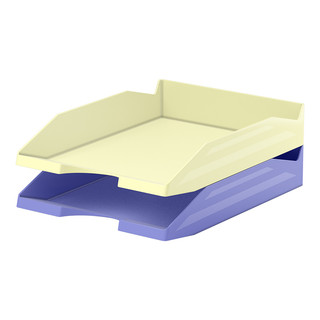 Набор из 2-х пластиковых лотков для бумаг Office.Pastel, желт...