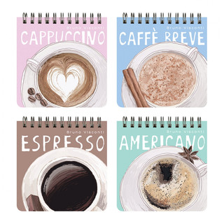 Блокнот 'Счастье в кофе' А7, 60 листов, точка, на пружине, в ...