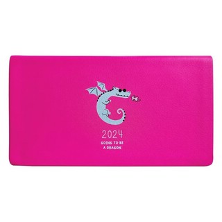 Еженедельник на 2024г 'Lucky Дракон' А6, 64 листа, мягкая обложка, розовый