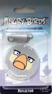 Световозвращатель пешеходный Coreflect 'Angry Birds Круг', цвет: белый