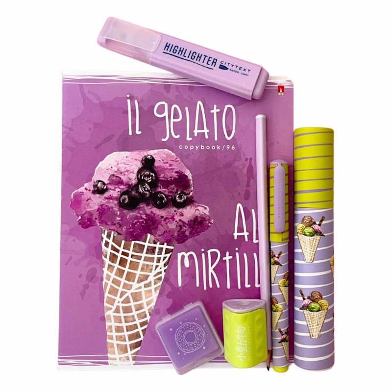 Подарочный набор Мороженое фиолетовое