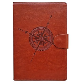 Ежедневник на 2024г 'Compass' А5, мягкая съемная обложка с магнитным клапаном, коричневый