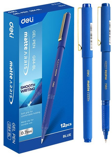 Ручка гелевая Deli Arris Matte EG84-BL 2