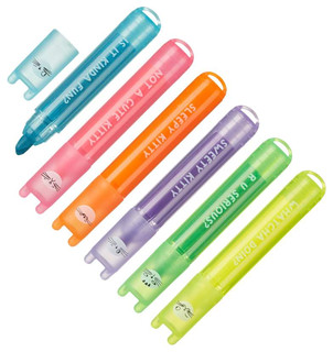 Текстовыделители мини, 6 цветов, M&G SO MANY CATS аромат 2