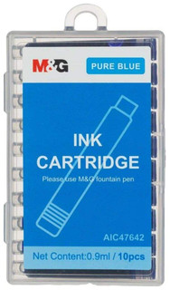 Картридж чернильный для перьевой ручки  M&G синий 10шт/уп AIC47642282000H