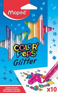 Фломастеры 10 цветов Maped Color'Peps Glitter