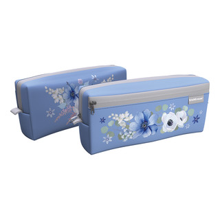Пенал квадро с двумя отделениями 'Pastel Bloom' 21x10x5 см, г...