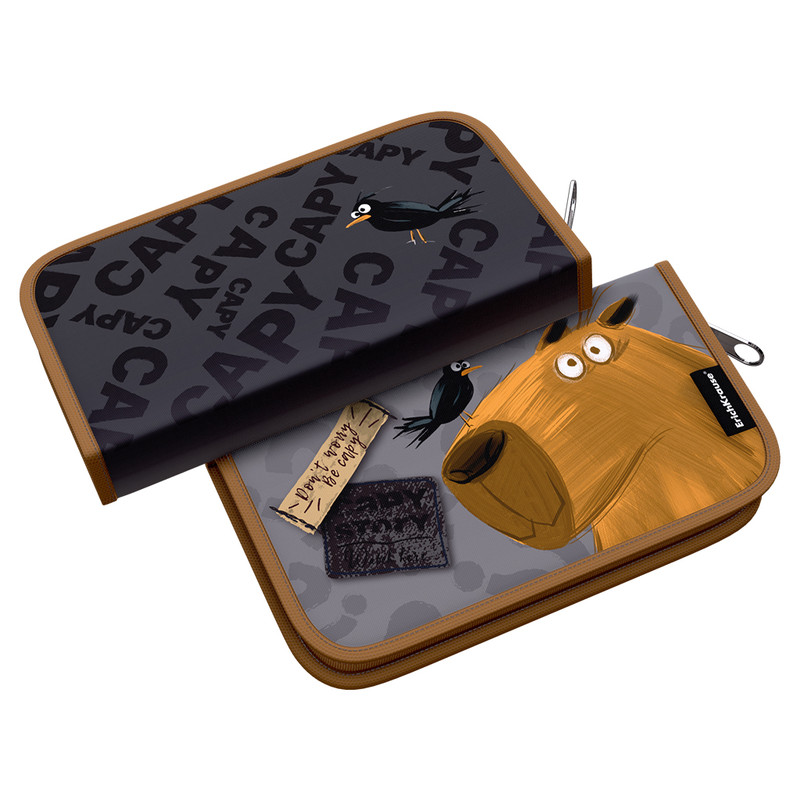 Пенал-книжка без наполнения 'Happy Capy' Капибара 11x20x2.5 см 