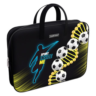 Папка текстильная А4+, на молнии, с ручками 'Sport DNA'