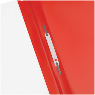 Папка-скоросшиватель А4, пластик, с перфорацией, 'OfficeSpace' 120мкм, красная, прозрачный верх 5