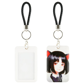 Бейдж вертикальный MESHU 'Neko', 110 x 70 мм, петля с карабин...