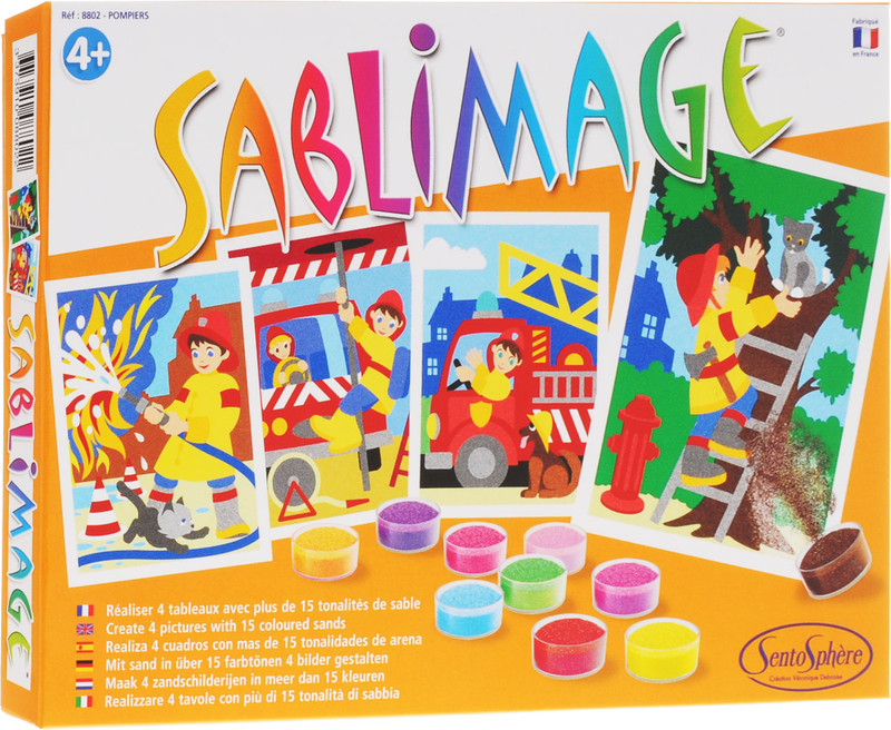 SentoSphere Набор для создания картины из песка 'Пожарные'