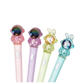 Ручка шариковая MESHU 'Spaceheroes', светящаяся, синяя, 0.5 мм, цвет в ассортименте 2