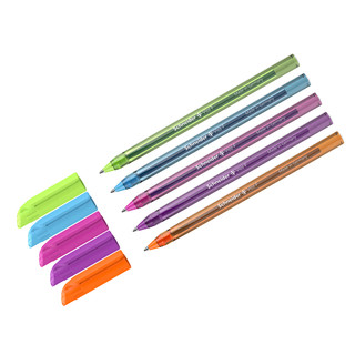 Ручка шариковая Schneider 'Vizz F Neon' синяя, 0.8 мм, прозра...