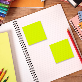 Блок самоклеящийся прозрачно-желтый (стикеры) 76х76 мм, 100 листов 4