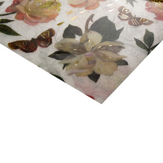 Папка-конверт на кнопке, А4 'Пионы' 2