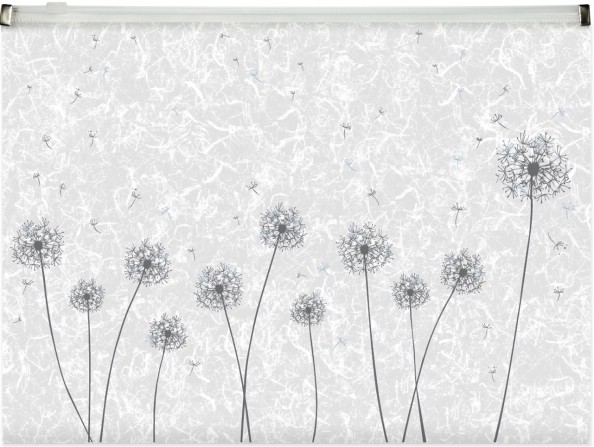 Папка А4 с пластиковой застежкой 'Одуванчики'