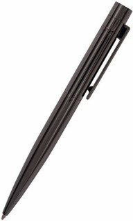 Ручка шариковая автоматическая 'Verona' 1.0 мм, черная сталь, синяя