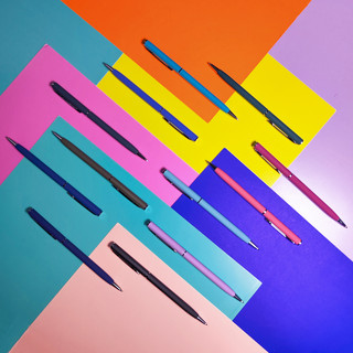 Ручка шариковая автоматическая 'Palermo' 0.7 мм, синяя, черный корпус 5