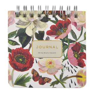 Блокнот А7+ 'Pocket Journal. Пионы' 60 листов, на гребне, 9х9 см