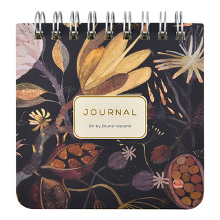 Блокнот А7+ 'Pocket Journal. Ночные цветы' 60 листов, на гребне, 9х9 см