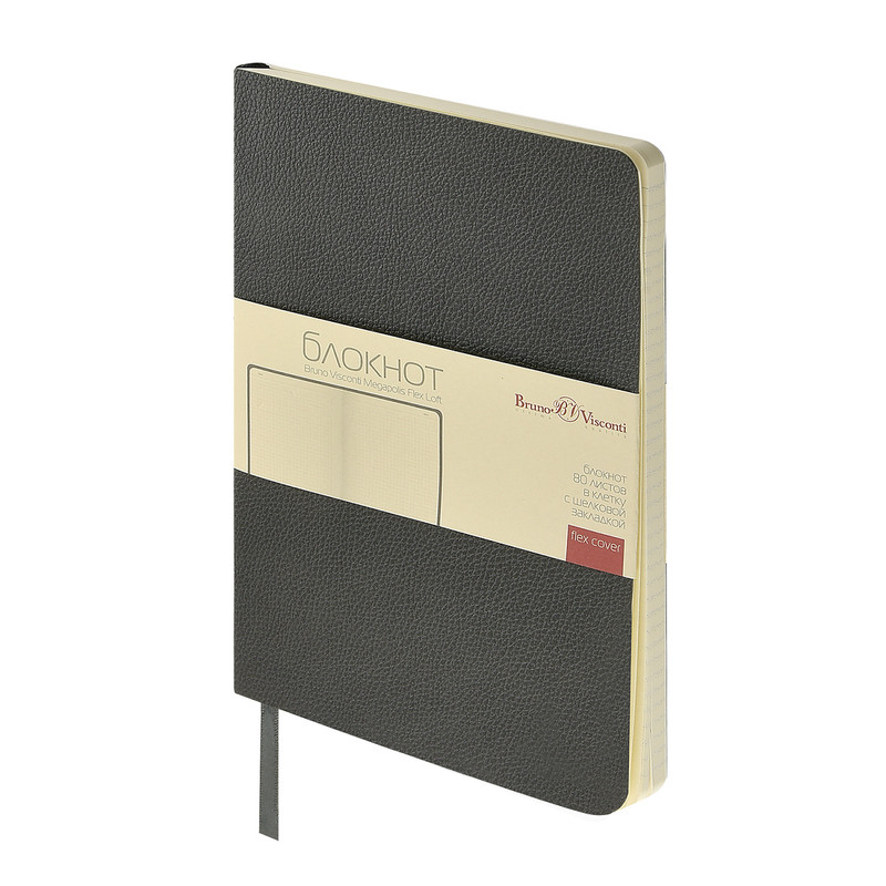Бизнес-блокнот А5 'Megapolis Loft Flex' 80 листов, графит