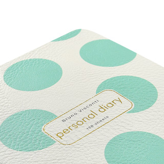 Ежедневник А5 'Mint Polka Dots' 128 листов, недатированный 3