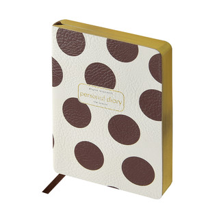 Ежедневник А6 'Brown Polka Dot' 128 листов, недатированный