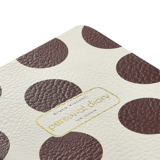 Ежедневник А6 'Brown Polka Dot' 128 листов, недатированный 3